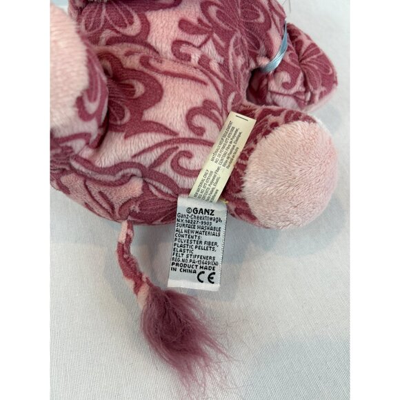Ganz Webkinz Batik Elephant Plush Toy Pink & White Floral NO CODE - Picture 7 of 9